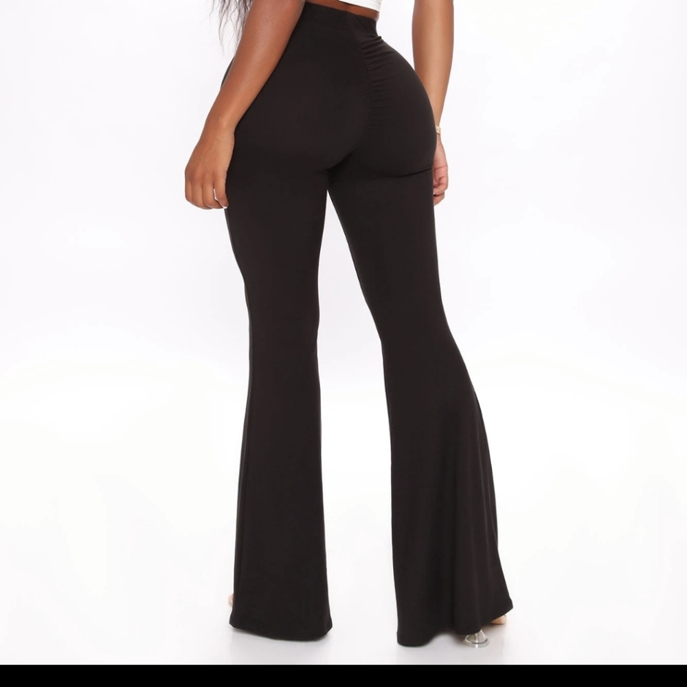 Ruched Butt Flare Pants